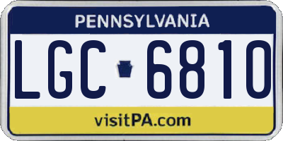 PA license plate LGC6810