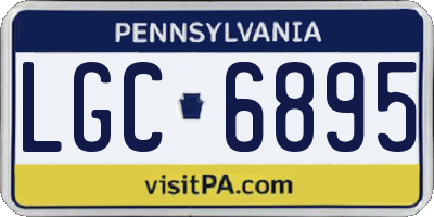PA license plate LGC6895
