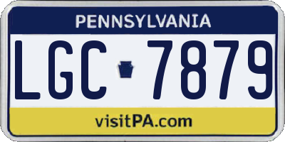 PA license plate LGC7879