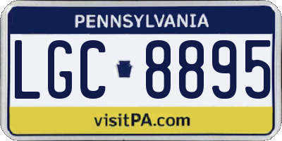 PA license plate LGC8895