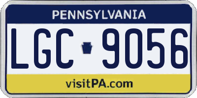 PA license plate LGC9056