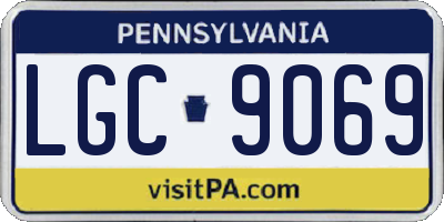 PA license plate LGC9069