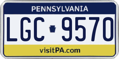 PA license plate LGC9570