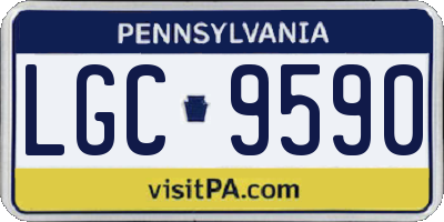 PA license plate LGC9590