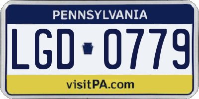 PA license plate LGD0779