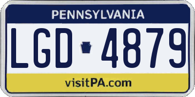 PA license plate LGD4879