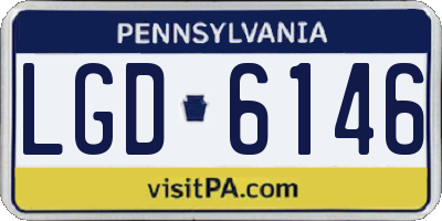 PA license plate LGD6146
