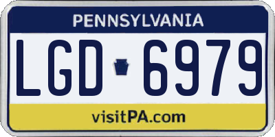 PA license plate LGD6979