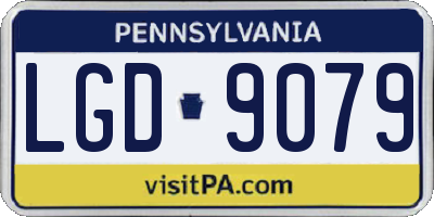 PA license plate LGD9079