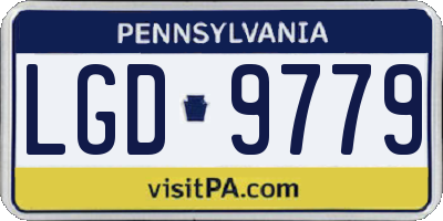 PA license plate LGD9779
