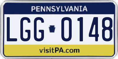 PA license plate LGG0148
