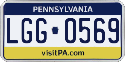 PA license plate LGG0569