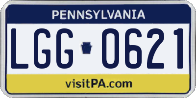 PA license plate LGG0621