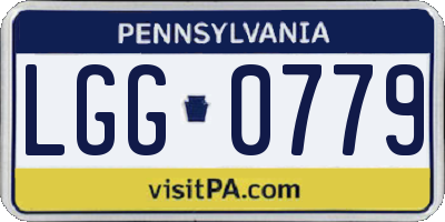 PA license plate LGG0779