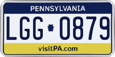 PA license plate LGG0879