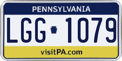 PA license plate LGG1079