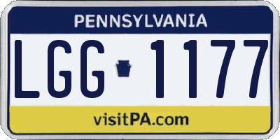 PA license plate LGG1177