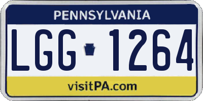 PA license plate LGG1264
