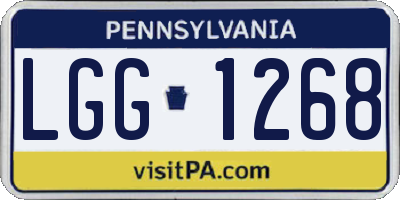PA license plate LGG1268