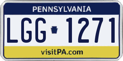 PA license plate LGG1271