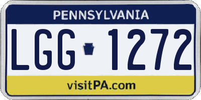 PA license plate LGG1272