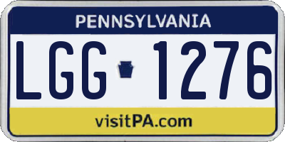PA license plate LGG1276