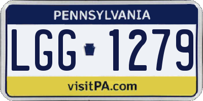 PA license plate LGG1279