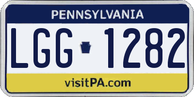 PA license plate LGG1282