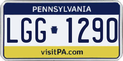 PA license plate LGG1290