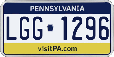 PA license plate LGG1296