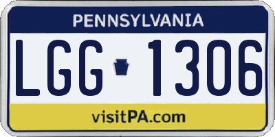 PA license plate LGG1306