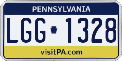 PA license plate LGG1328