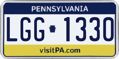 PA license plate LGG1330