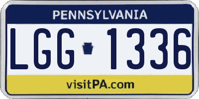 PA license plate LGG1336