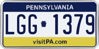 PA license plate LGG1379