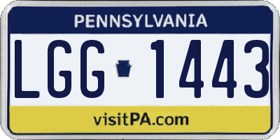 PA license plate LGG1443