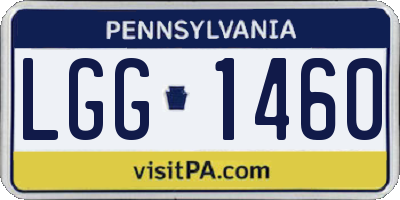 PA license plate LGG1460