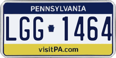 PA license plate LGG1464