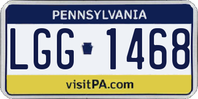 PA license plate LGG1468