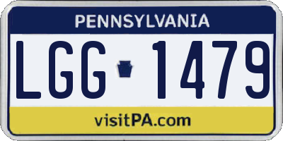 PA license plate LGG1479