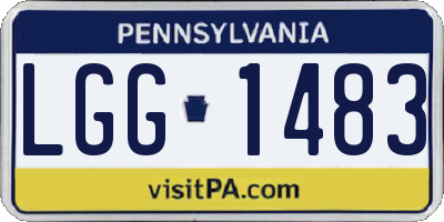 PA license plate LGG1483