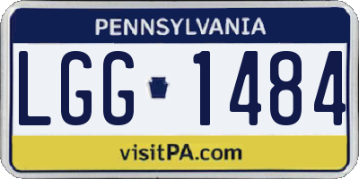 PA license plate LGG1484