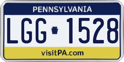 PA license plate LGG1528