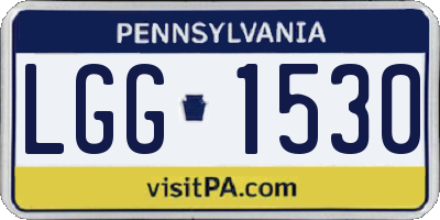 PA license plate LGG1530