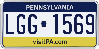 PA license plate LGG1569