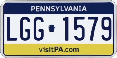 PA license plate LGG1579