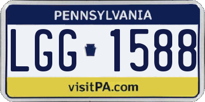 PA license plate LGG1588