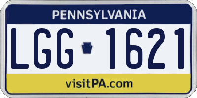 PA license plate LGG1621
