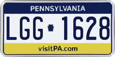 PA license plate LGG1628