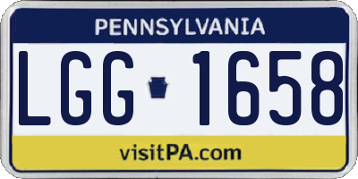 PA license plate LGG1658